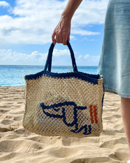 Breton Sausage Dog Jute Bag