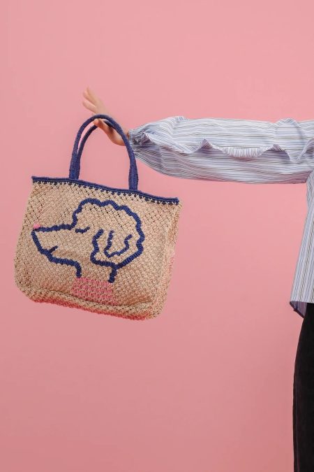 Pretty in Poodle Jute Bag