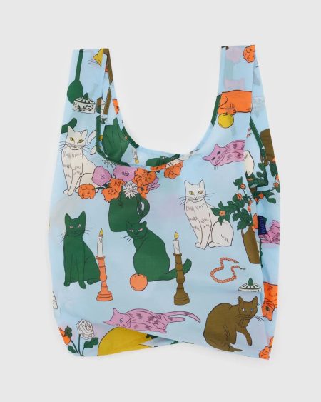 Standard Baggu Reusable Bag in Table Cats